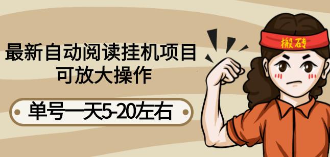 最新自动阅读挂机项目，单号一天5-20左右可放大操作【详细教程+挂机脚本】-91网创
