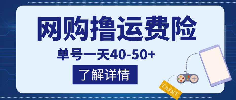 网购撸运费险项目，单号一天40-50+，实实在在能够赚到钱的项目【详细教程】￼-91网创