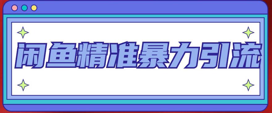 闲鱼精准暴力引流全系列课程，每天被动精准引流200+客源技术（8节视频课）-91网创