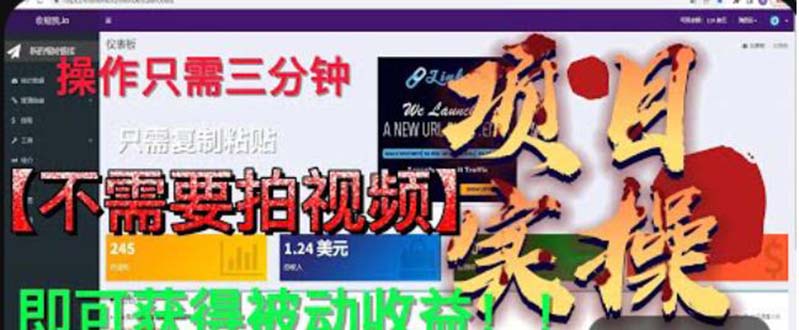 最新国外掘金项目 不需要拍视频 即可获得被动收益 只需操作3分钟实现躺赚-91网创