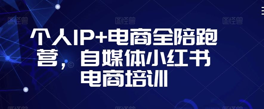 个人IP+电商全陪跑营，自媒体小红书电商培训-91网创