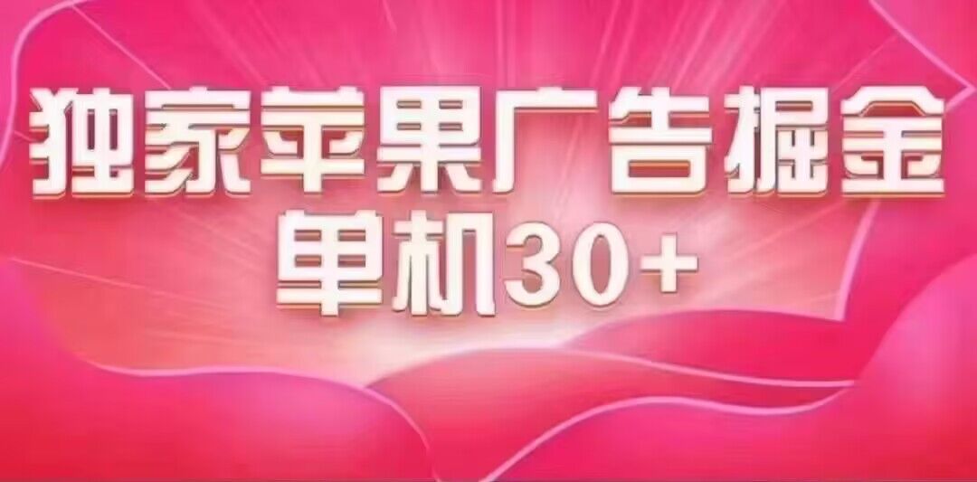 最新苹果系统独家小游戏刷金 单机日入30-50 稳定长久吃肉玩法-91网创