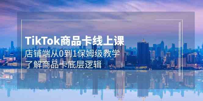 Tk商品卡线上课，店铺端从0到1保姆级教学，了解商品卡底层逻辑（20节）-91网创